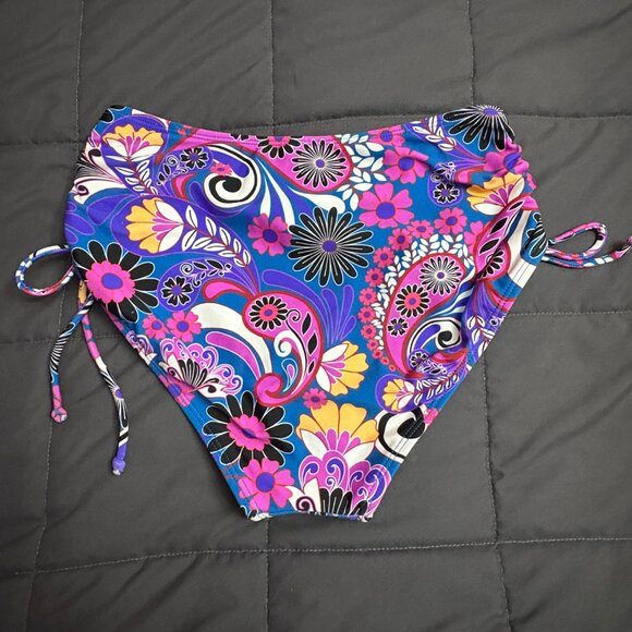 Salt + Cove Women's Floral Print High Waist Bikini Bottoms - Size: XS - NWT - Picture 6 of 11